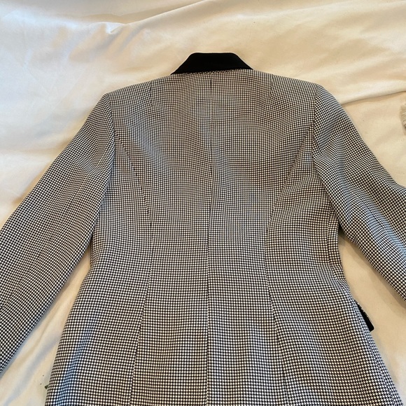 ABS Black & White Check Stylish Blazer - Picture 8 of 11